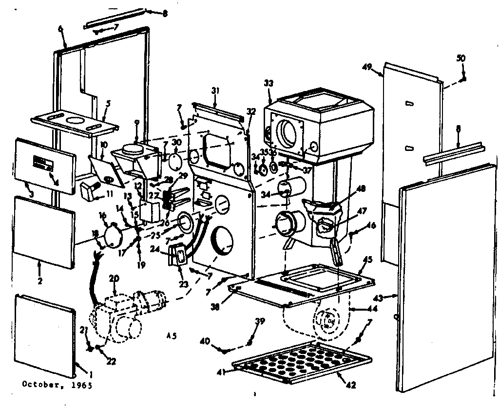 Kenmore 86774472 furnace assemblies diagram