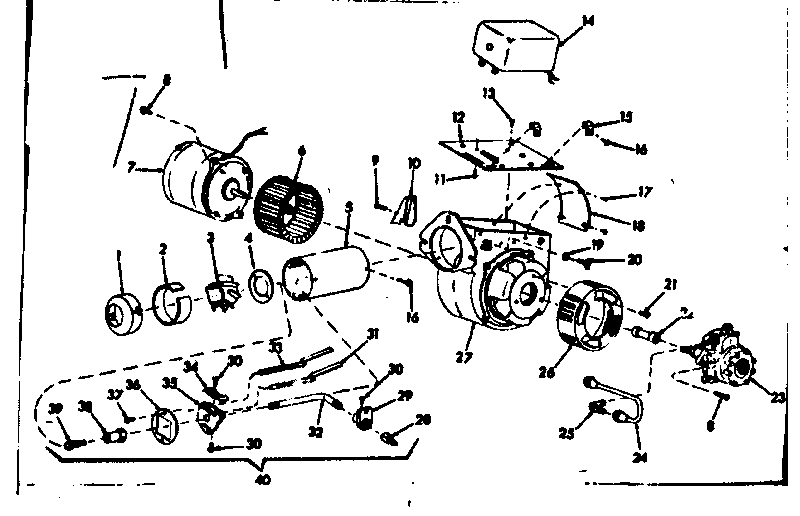 Kenmore 86774472 oil burner assembly diagram