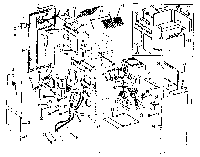 Kenmore 86774672 furnace assemblies diagram