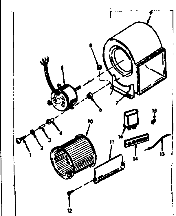Kenmore 86774771 h-q blower assembly diagram