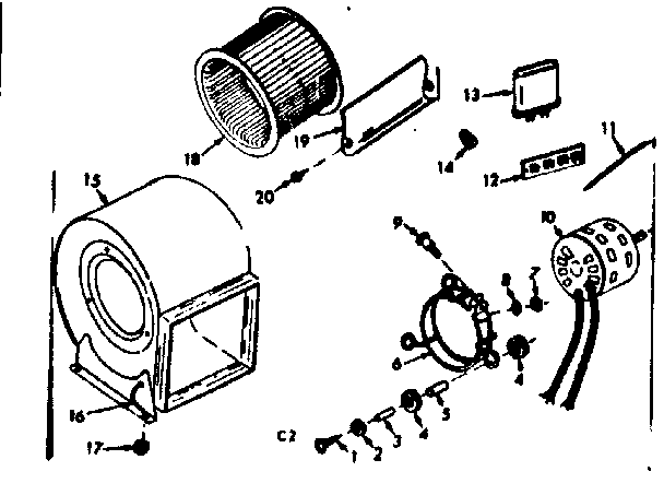 Kenmore 867747721 blower diagram