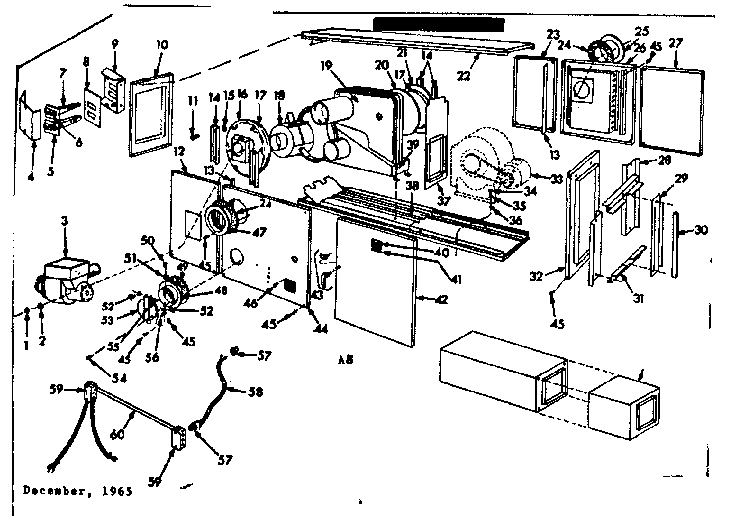 Kenmore 86774773 furnace assembly diagram
