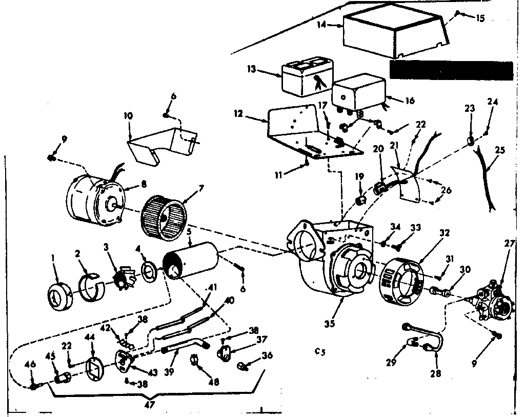 Kenmore 86774773 oil burner assembly diagram