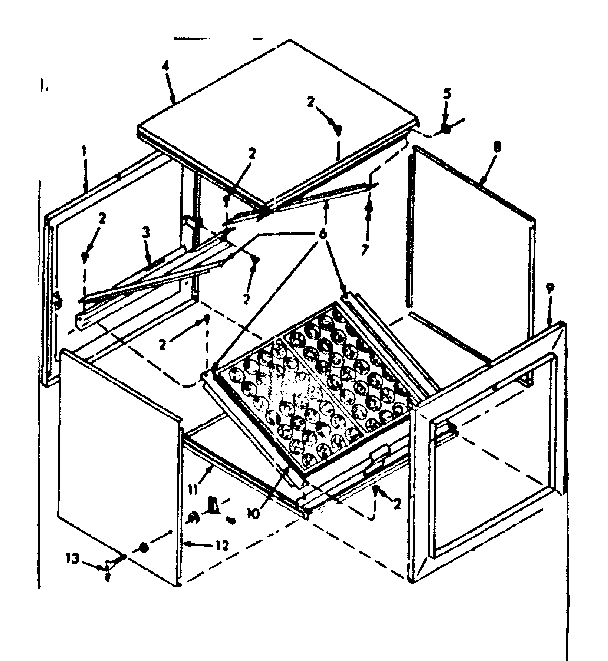 Kenmore 86774773 filter compartment kit diagram