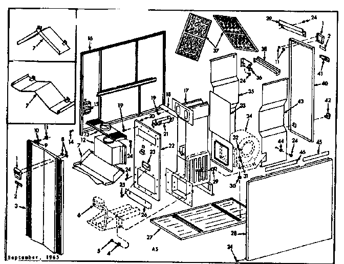Kenmore 86776172 furnace assemblies diagram