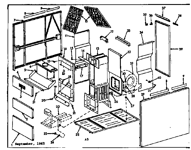 Kenmore 86776272 furnace assemblies diagram