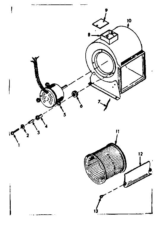 Kenmore 86776272 h-q blower assembly diagram