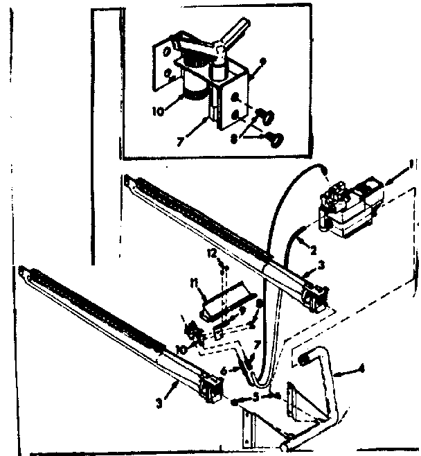 Kenmore 86776272 burner & manifold asm diagram