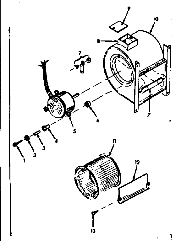Kenmore 86776475 h-q blower assembly diagram