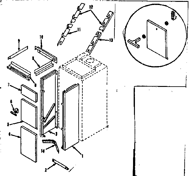 Kenmore 86776475 return air drop diagram