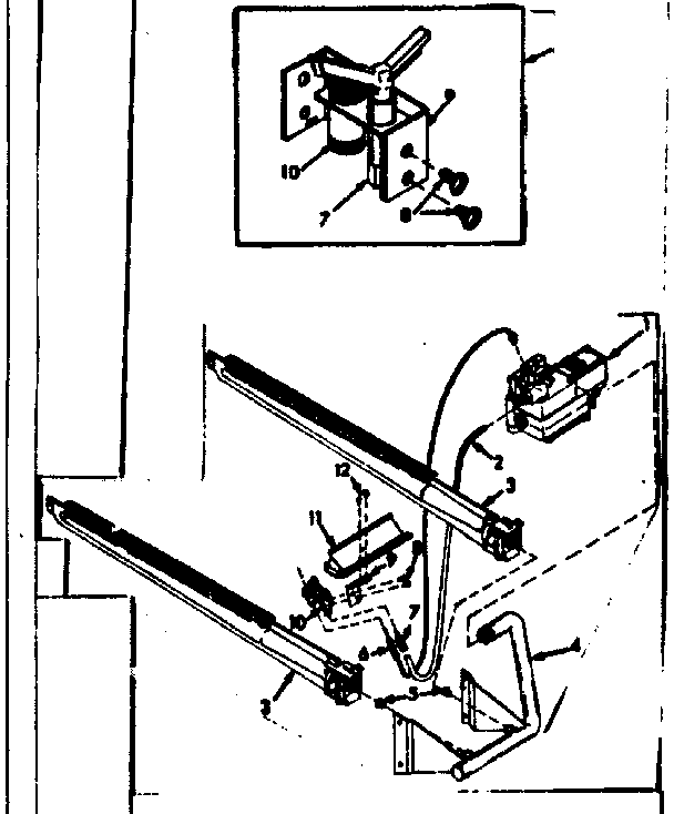 Kenmore 86776475 burner & manifold assembly diagram