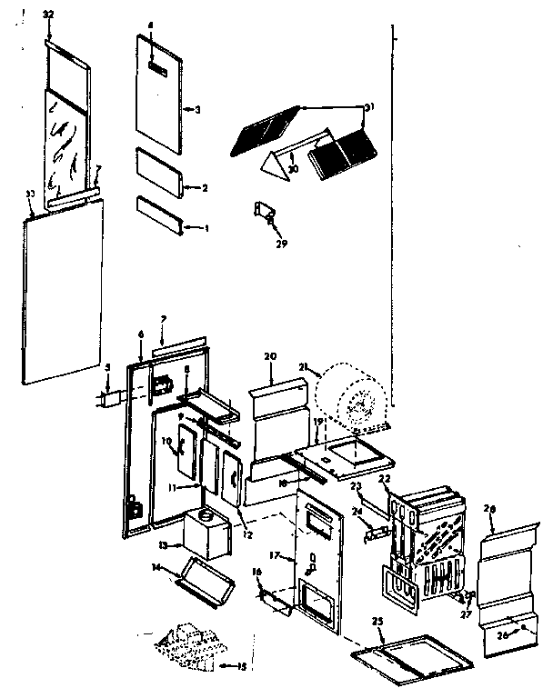 Kenmore 86776671 furnace assemblies diagram