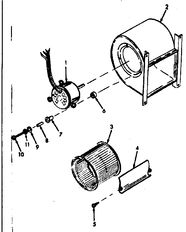 Kenmore 86776671 h-q blower assembly diagram