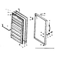 Kenmore 106625210 door parts diagram