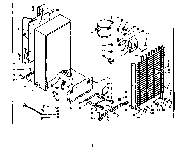 Kenmore 106625442 unit parts diagram
