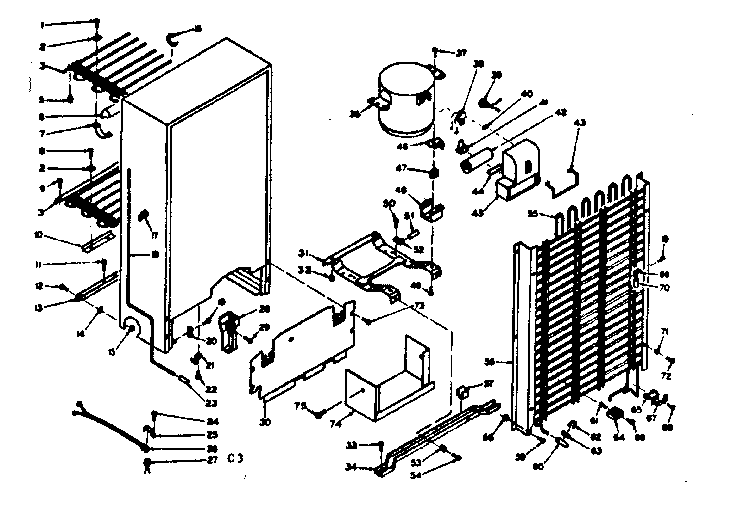 Kenmore 106626220 unit parts diagram