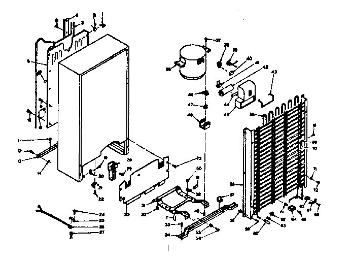Kenmore 106626440 unit parts diagram