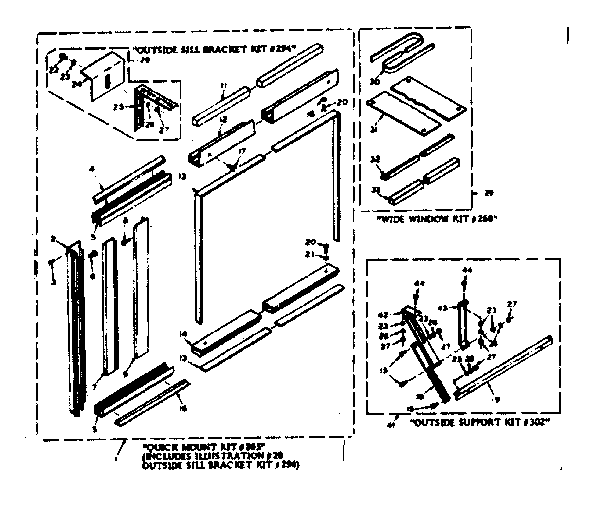 Kenmore 10665190 accessory kit parts diagram