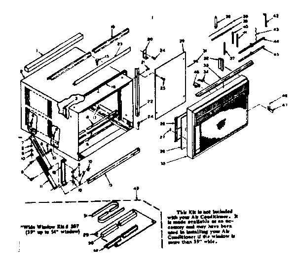 Kenmore 10665610 cabinet parts diagram