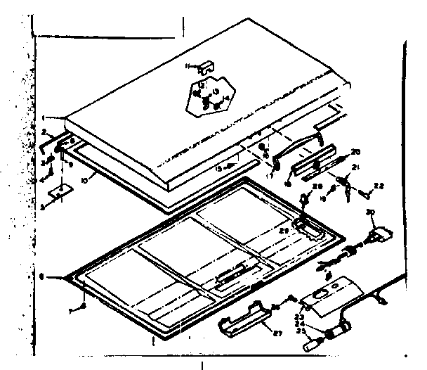 Kenmore 198616450 door parts diagram