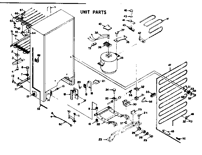 Kenmore 1065927120 unit parts diagram