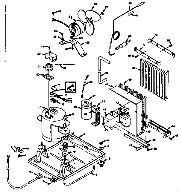 Kenmore 1065845140 unit parts diagram
