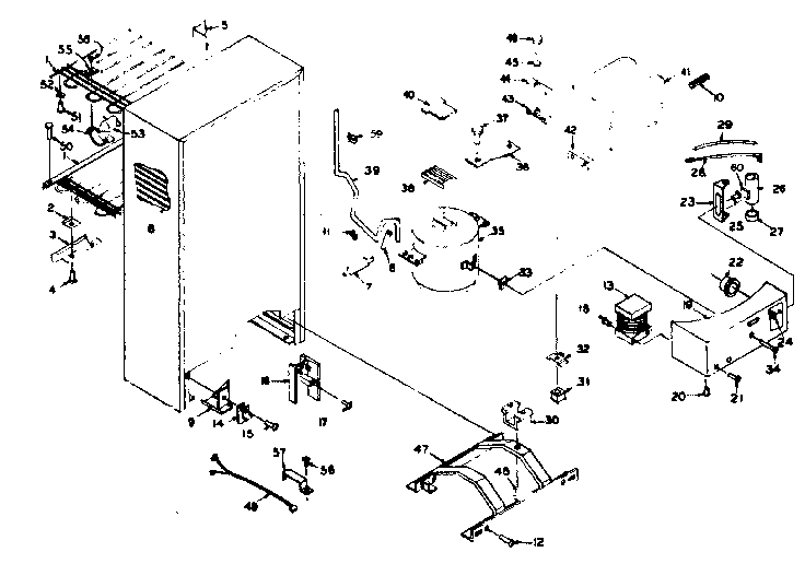 Kenmore 1065923161 unit parts diagram