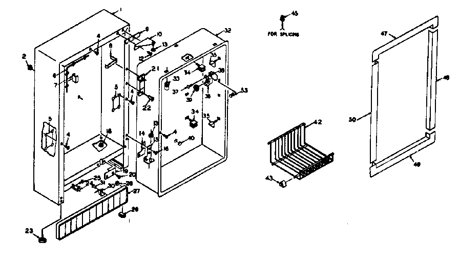 Kenmore 1065928100 cabinet parts diagram