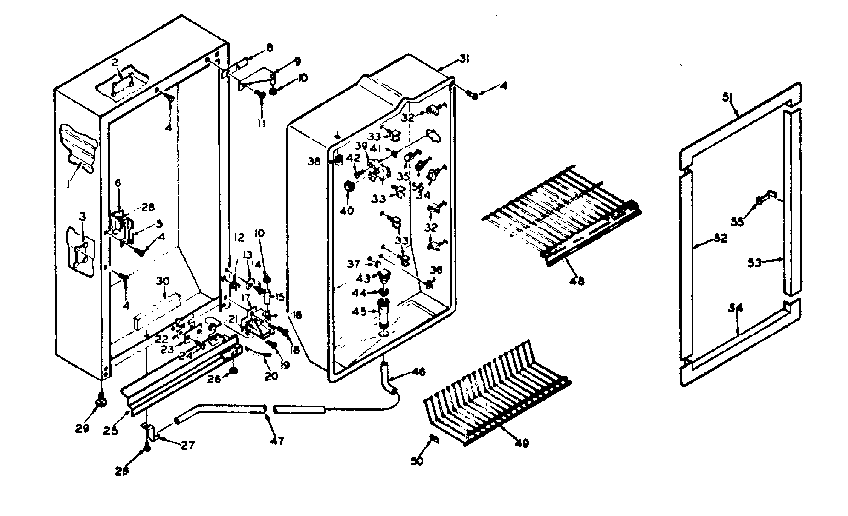 Kenmore 1066123210 cabinet parts diagram