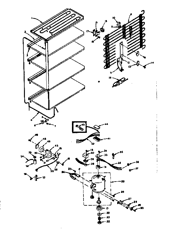 Kenmore 1065821200 unit parts diagram