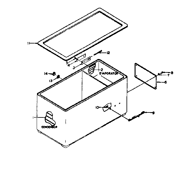 Kenmore 1985919100 cabinet parts diagram