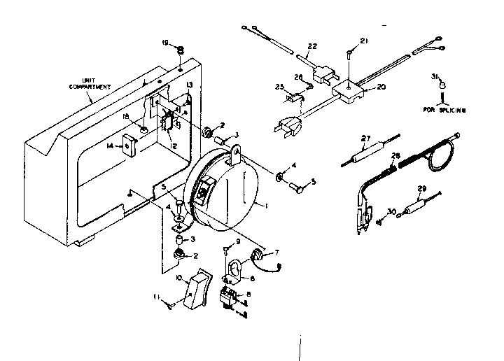 Kenmore 1985919100 unit parts diagram