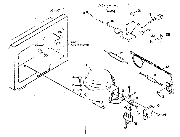 Kenmore 1985919200 unit parts diagram
