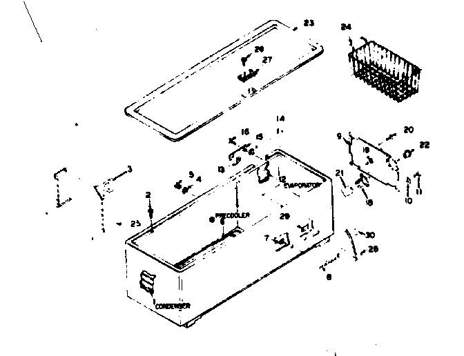 Kenmore 1986016150 cabinet parts diagram