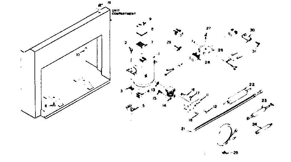 Kenmore 1986016150 unit parts diagram