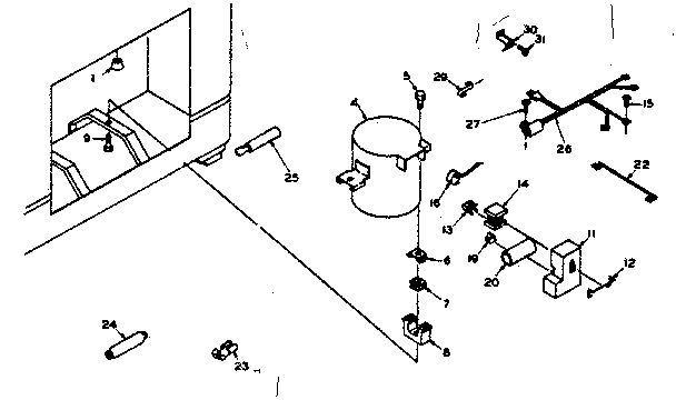 Kenmore 1986313170 unit parts diagram