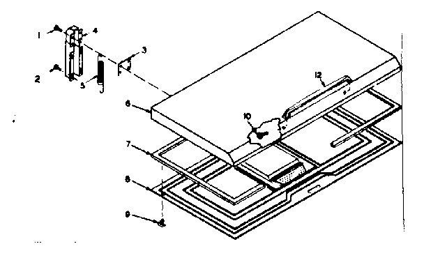 Kenmore 1986318151 freezer door parts diagram