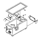Kenmore 1986318151 freezer cabinet parts diagram
