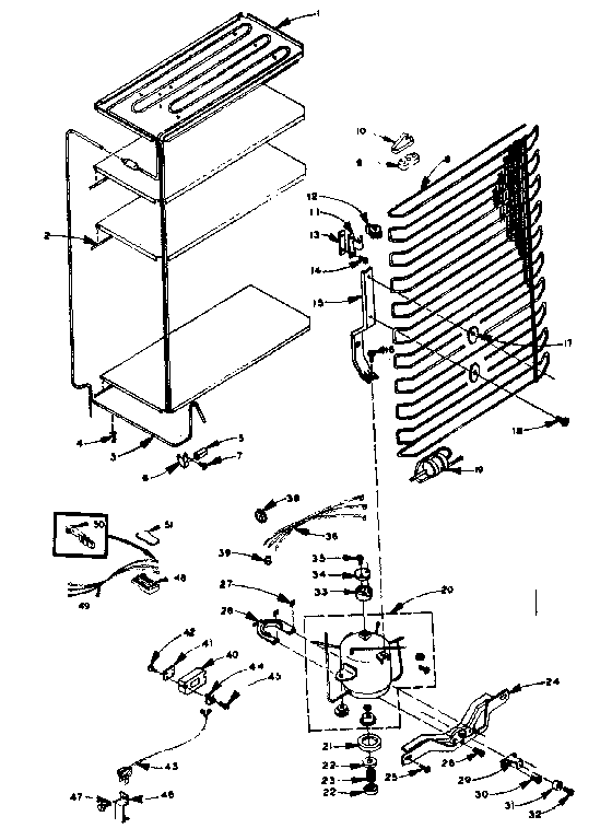 Kenmore 1065829100 unit parts diagram