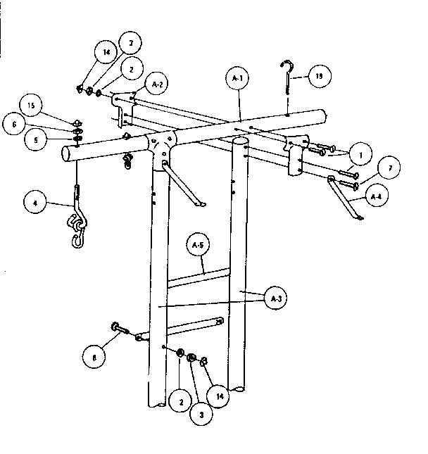 Sears 51272822-78 top bar assembly diagram