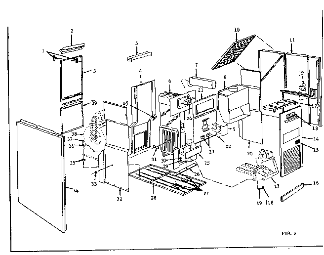 ICP EG-100-1 furnace assembly diagram
