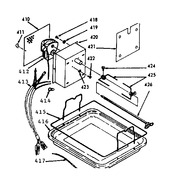 Kenmore 1037197041 optional equipment - rotisserie kit no. 8007010 diagram