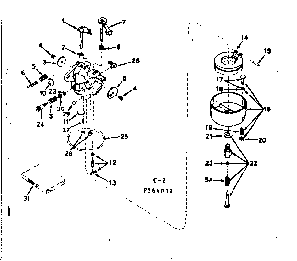 Craftsman 53682175 carburetor diagram