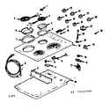 Kenmore 1034155400 counter top and element section diagram