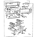 Kenmore 1037326605 backguard and maintop diagram
