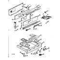 Kenmore 1037336600 backguard and maintop diagram