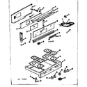 Kenmore 1037346645 backguard & main top diagram