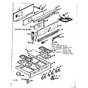 Kenmore 1037426645 backguard and maintop diagram