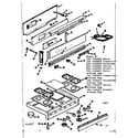 Kenmore 1037466650 backguard and maintop diagram