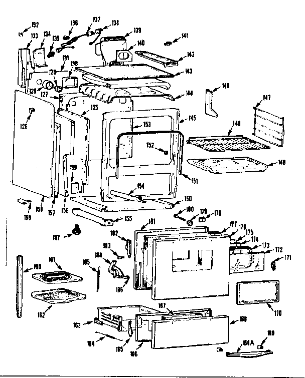 Kenmore 1037466650 body section diagram